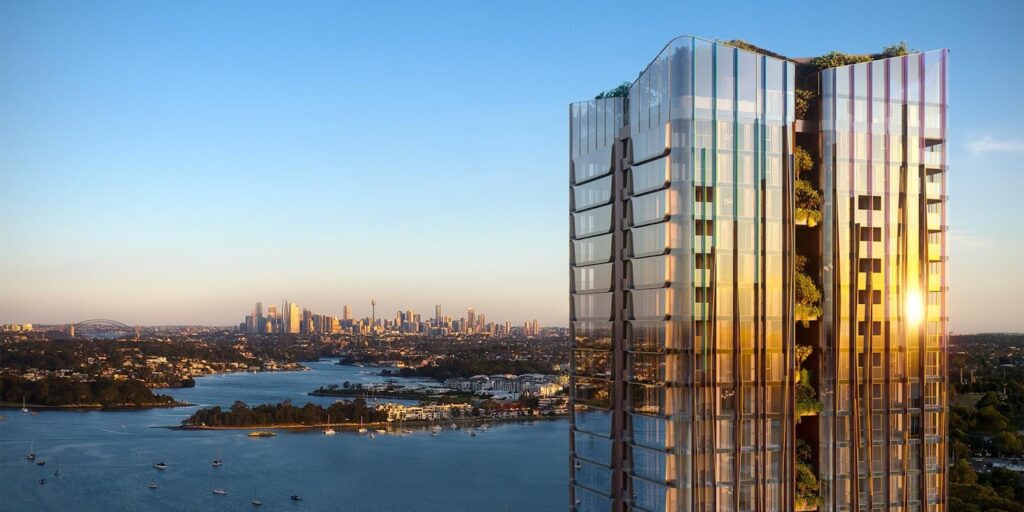 Rhodes Bay Sydney waterfront apartment view